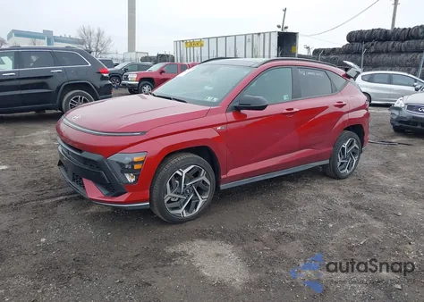 2024 Hyundai Kona N Line из США, поврежденный, VIN KM8HACA34RU063999